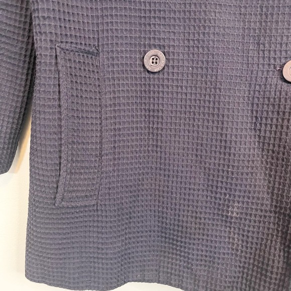 Kenneth Cole Men's Gray Double Breasted Long Sleeve Pea Coat Jacket Medium - Picture 5 of 15